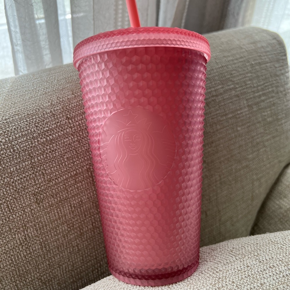 Starbucks pink lemonade studded tumbler